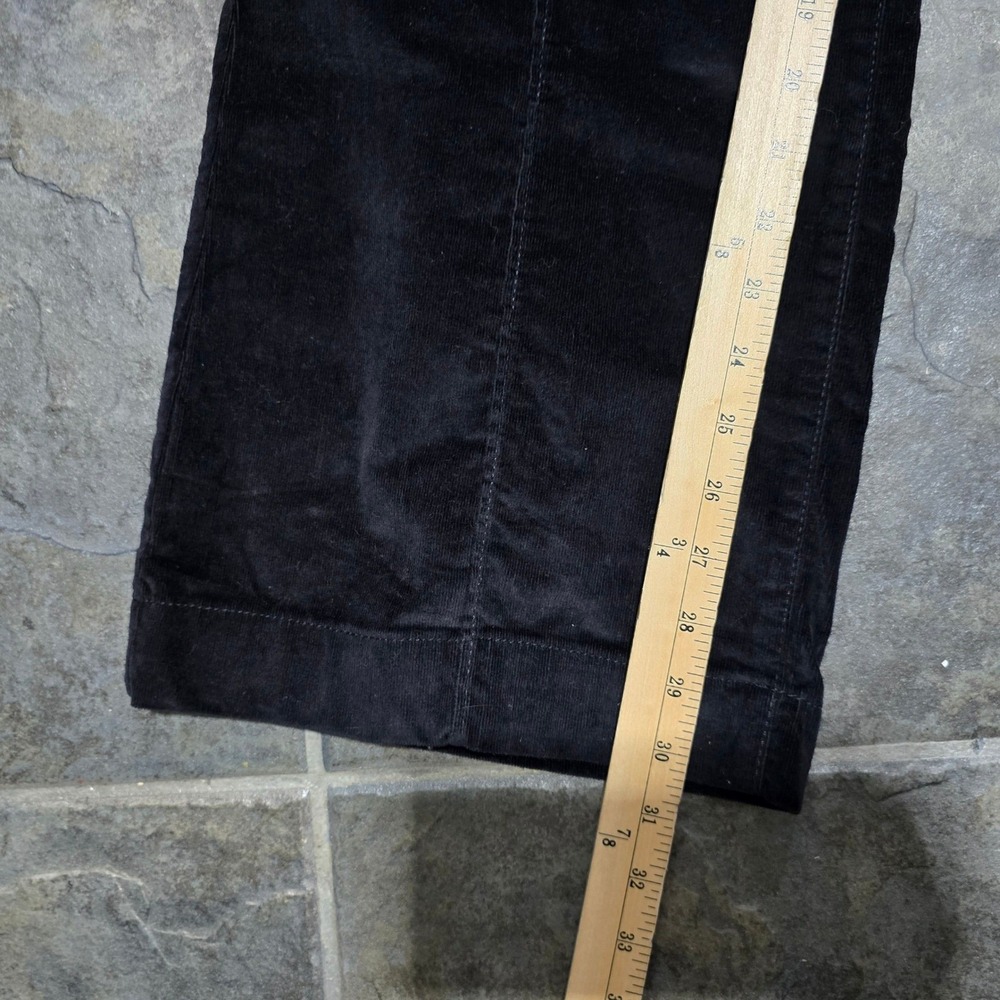 new LC Lauren Conrad Wide Leg  pants womens 10 Black Corduroy High Rise - Picture 2 of 7